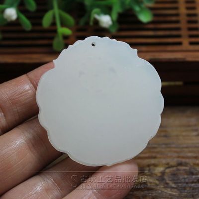 【批发精美玉器首饰饰品阿富汗玉白玉雕刻牌子挂件吊坠2】价格,厂家,图片,玉石工艺品,镇平县雨娴玉器店-